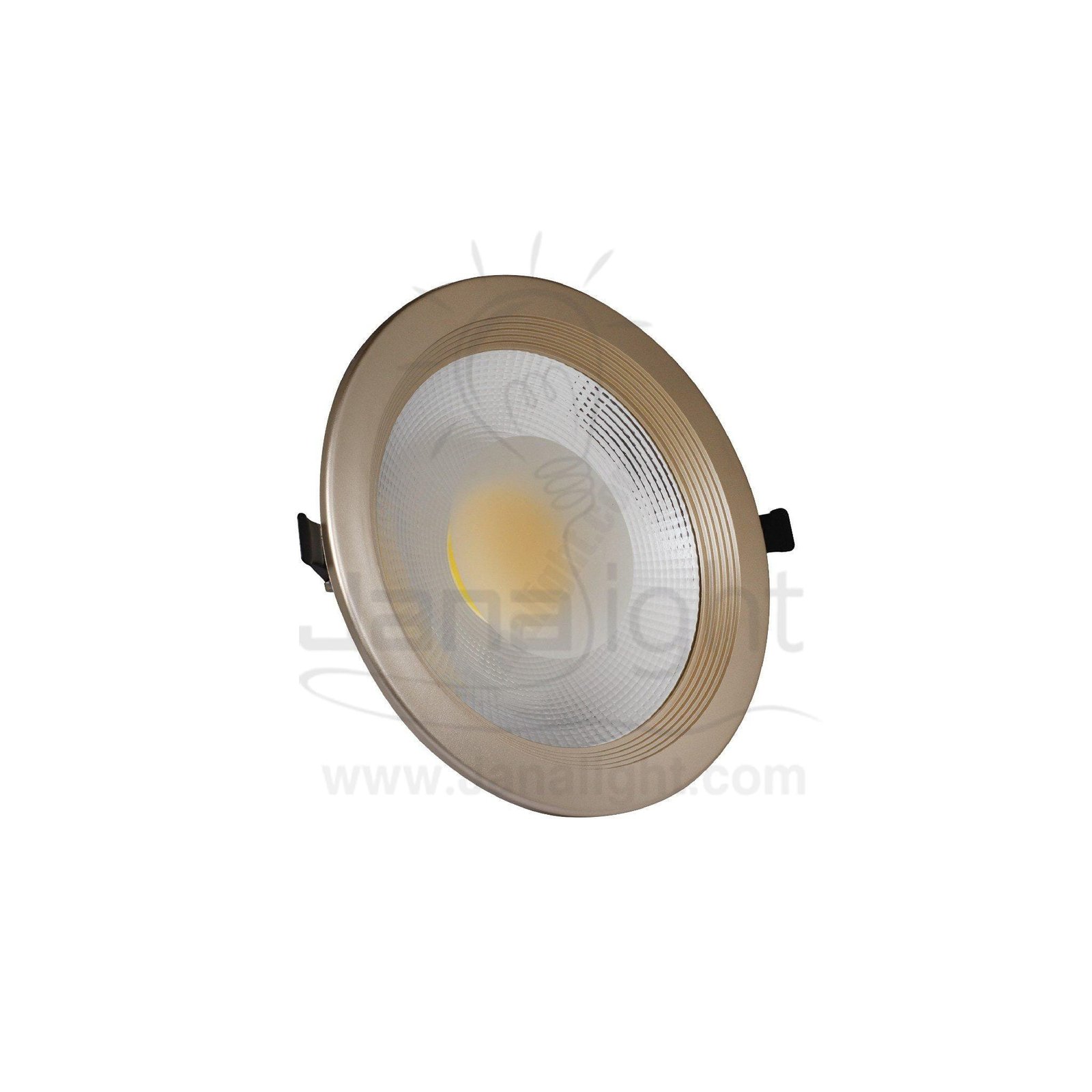 كشاف 30 وات كومبكت وورم حلق شمباني جنى لايت plastic warm compact 30 watt downlight